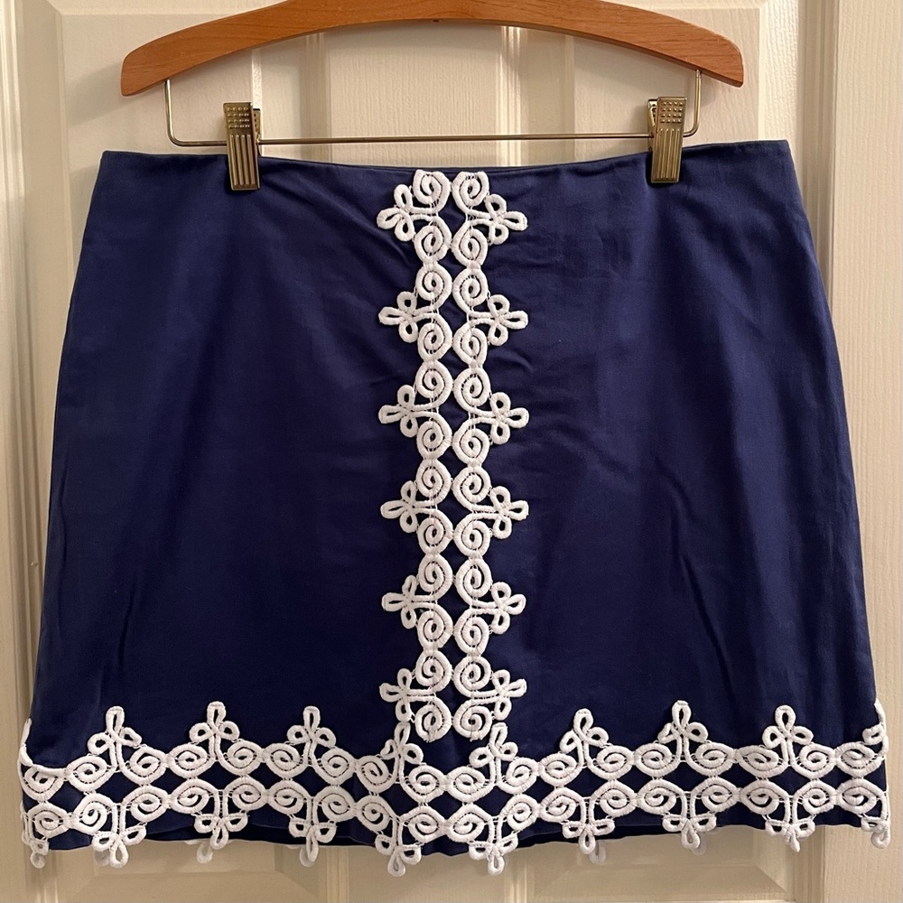 Lilly Pulitzer Navy Lace Skirt